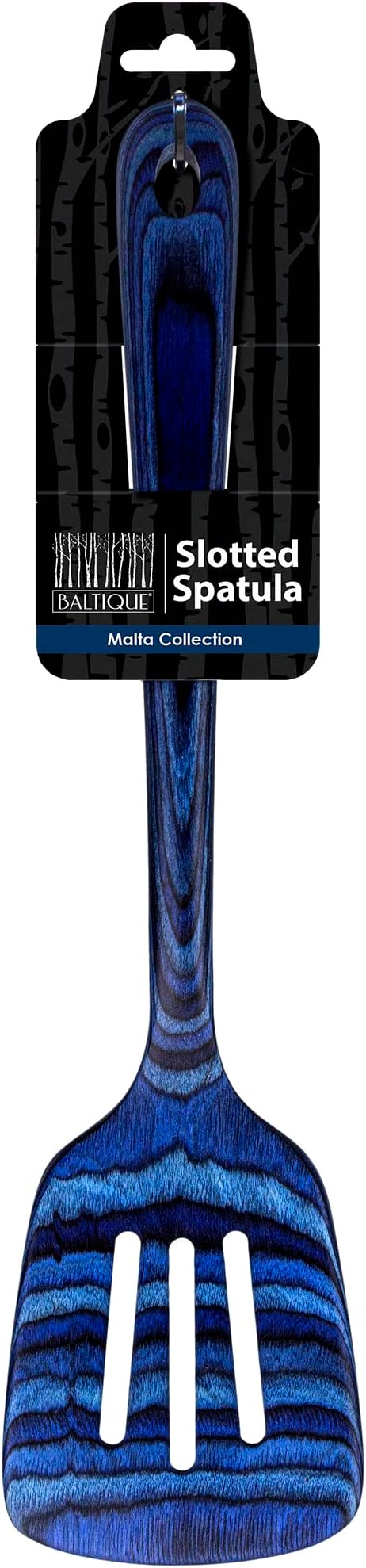 Totally Bamboo Baltique Malta Collection 12-1/2" Wooden Slotted Spatula, Safe for Nonstick - Image 5