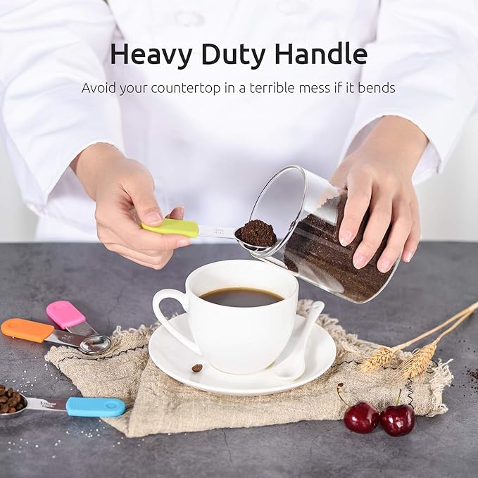 Measuring Cups, U-Taste Magnetic Measuring Cups and Spoons Set of 13 in 18/8 Stainless Steel: 7 Measuring Cups and 5 Measuring Spoons with 1 Professional Magnetic Measurement Conversion Chart | Heavy Duty Magnetic Measuring Cups, Measure Spoon All in O... - Image 7