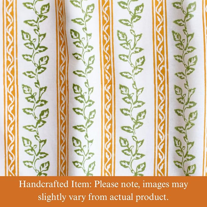 100% Yellow Cotton Dinner Napkins, Set of 6, Hand Printed Sunflower Serenade Design, Fair Trade, Washable Cloth Napkins for Parties & Cocktails 20x20 in - Image 2