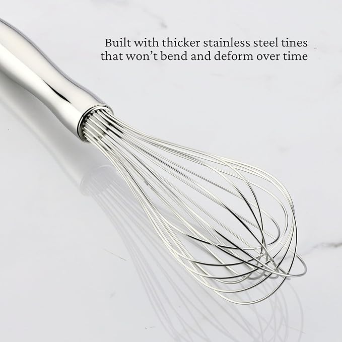 Hestan Provisions Chef's Tool, Balloon Whisk, (12-Inch), Artisan-Polished Stainless Steel - Image 3