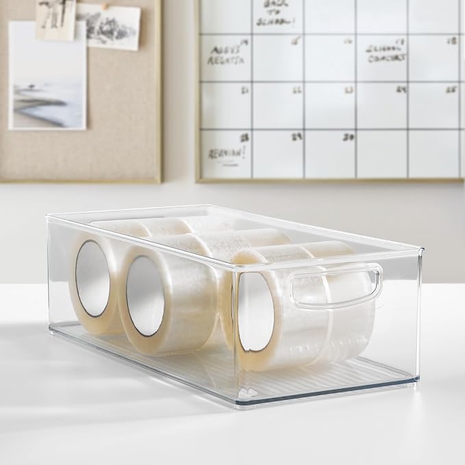 iDesign Stackable Storage Bin - Clear | Organizer Bin for Kitchen and Pantry, Made in USA - Image 6