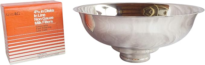 SS Strainers (Medium Strainer with Glass Jar Combo, 1 Gallon Jar Combo) - Image 4