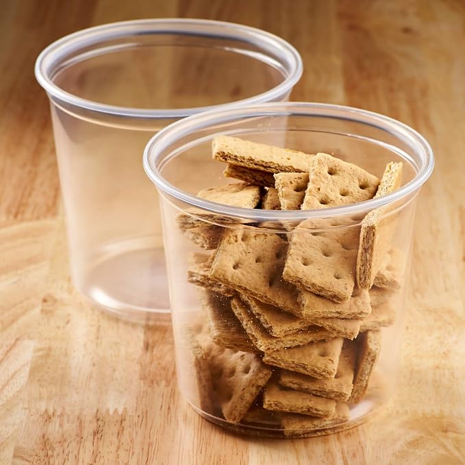 Karat [24oz - 500 ct] Clear PP Plastic Round Deli Food Container for Hot and Cold Food, BPA-Free (FP-DC24-PP) - Image 5