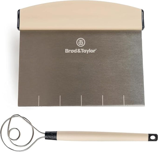 Brod & Taylor Dough Whisk + Bench Knife (Bundle) by BrodTaylor