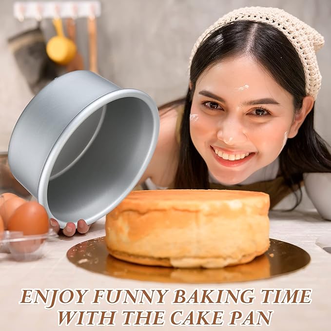 Gerrii 27 Pcs 4 Inch Cake Pans Nonstick Aluminum Small Round Cake Baking Pans Molds for Cheese, Pizza, Quiche, Home Party Baking Supplies, Leakproof and Easy Release - Image 6