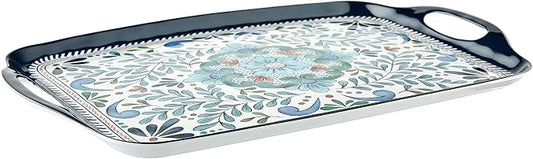 Certified International Talavera Melamine Rectangular Tray with Handles, 19" x 12", 1unit, (20289) by CERTIFIEDINTERNATIONAL