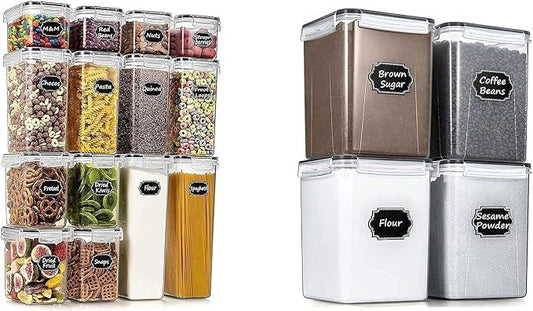 Wildone 14 Pcs Food Storage Containers and 4 Pcs Large Food Storage Containers Bundle by Wildone