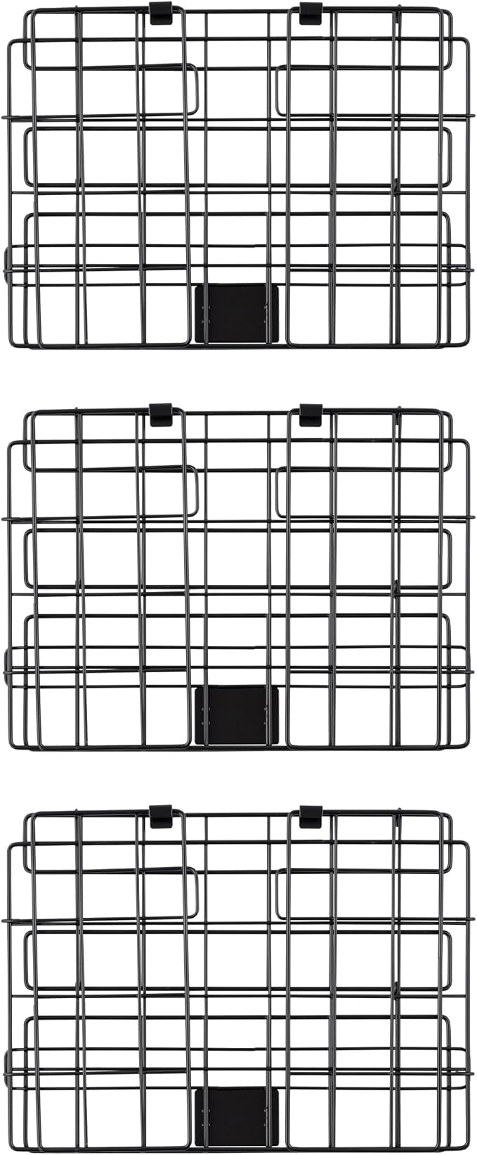 IRIS USA Over The Door Organizer, 3 Pack, Hanging or Wall Mount Wire Basket | Spice Rack Bathroom Cabinet Closet Laundry Pantry Door Organizer, Wall Baskets, Durable Easy Assembly - Image 6
