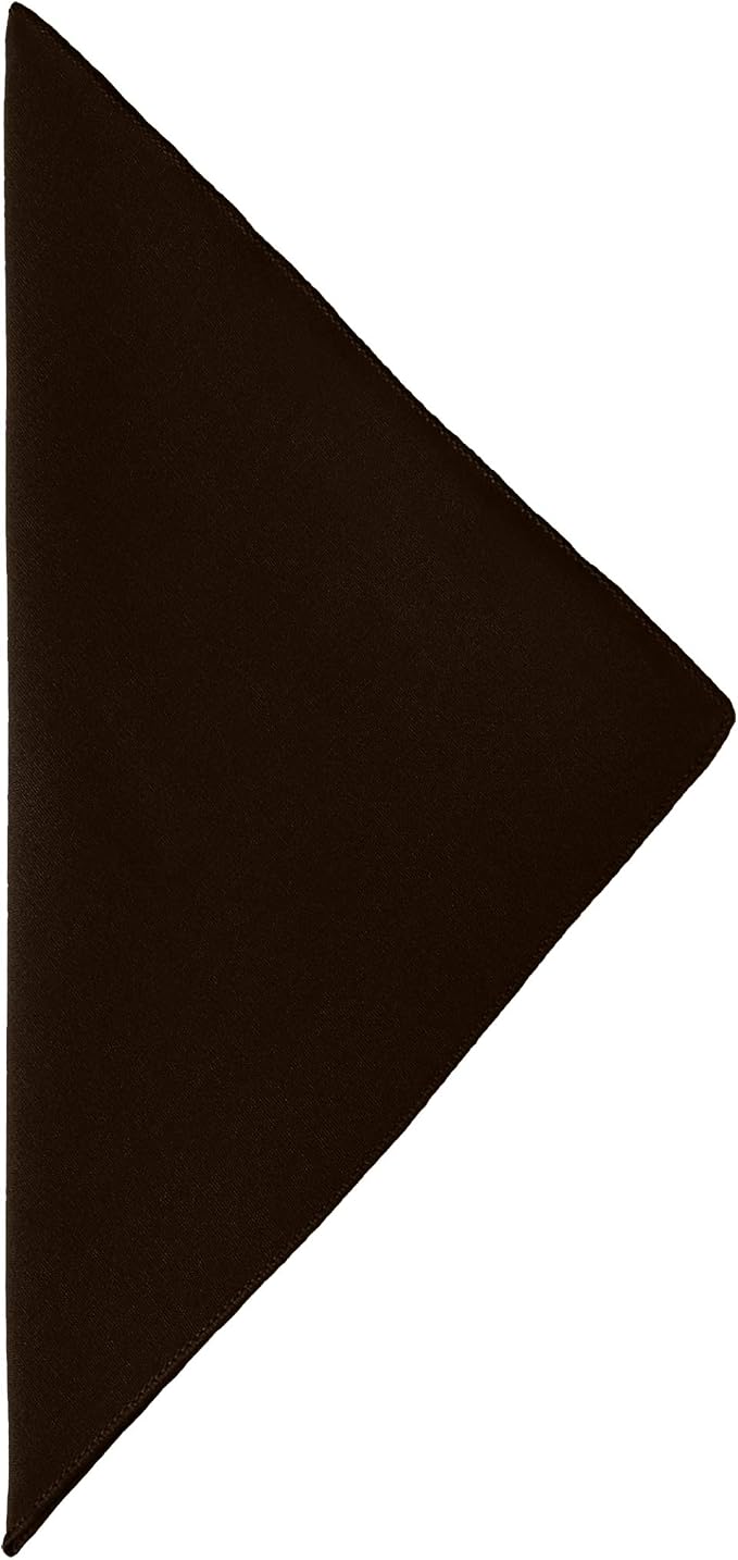 17x17-Inch Cotton-Feel Cloth Napkins, Chocolate, Set of 24 - Image 2