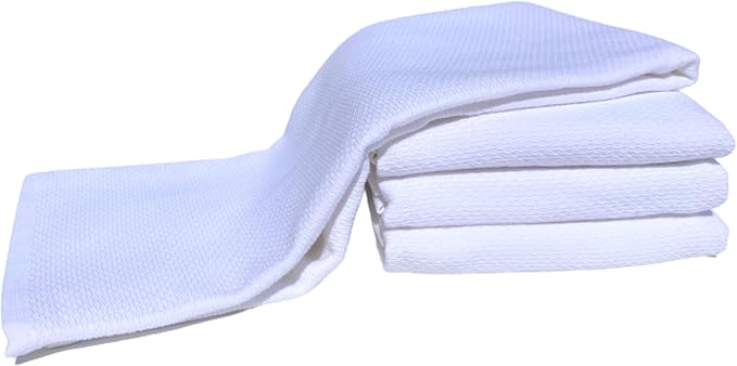Williams-Sonoma All Purpose Pantry Towels, Kitchen Towels, Set of 4, White, 100% Cotton - Image 2
