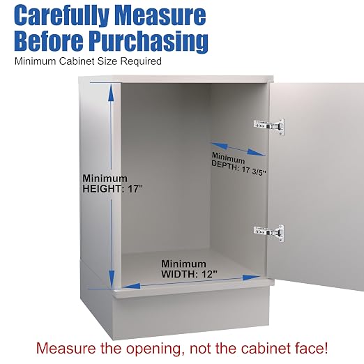 JOWBOOW Pull Out Trash Can Under Cabinet, Adjustable Cabinet Trash Can Pull Out Kit Under Sink Slide Out Shelf(Bin Not Included), Fits Min. 12" Opening Cabinet - Image 3