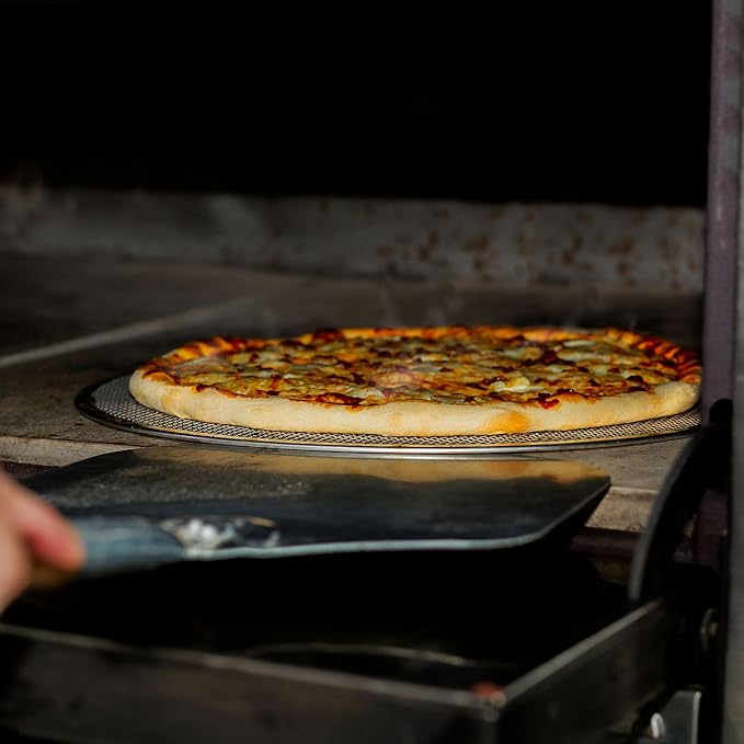 LRui Pizza Screen,12 Inch,12 Pack,Seamless Aluminum Pizza Pan With Holes. - Image 5