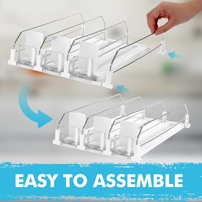 Automatic Soda Can Organizer Refrigerator Can Dispenser for Beer Soda Seltzer already Assembled Drink Pop Can Holder Self-Pushing Drink Organizer for Fridge Storage 15 cans of 11.15oz 12oz 16oz 16.9oz - Image 7