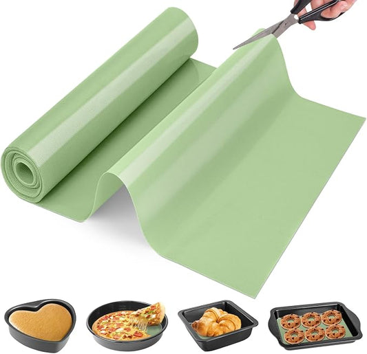 Silicone Baking Mat Roll, Non Stick Silicone Mat for Baking, Heat Resistant Baking Macaron Bread Mat, Reusable Dough Rolling Mat, Non Slip Countertop Protector Mat, Counter Mat, Oven Mat by GoldeerkitchenBakingAccessoriesTools