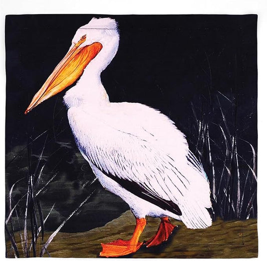 47th & Main Cloth Napkins Set of 4 Soft Absorbent Cotton Table Napkins for Dining, 18" x 18", Pelican by 47thMain