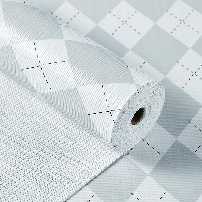 Shelf Liner for Kitchen Cabinets and Drawers, 24" x 360" Gray | Non-Adhesive Design, Waterproof & Non-Slip Protection, Easy Cut to Fit, Washable and Reusable, Pantry Storage by MIAONET