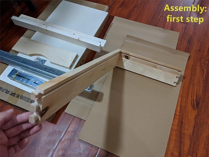 Elysian 11" Slide Out Cabinet Organizer for 15" Pantry, Solid Wood Dovetail Drawer, 21" Deep, Full Extension Side Mount Rails, Includes Spacers for Face Frame & Frameless - Image 6