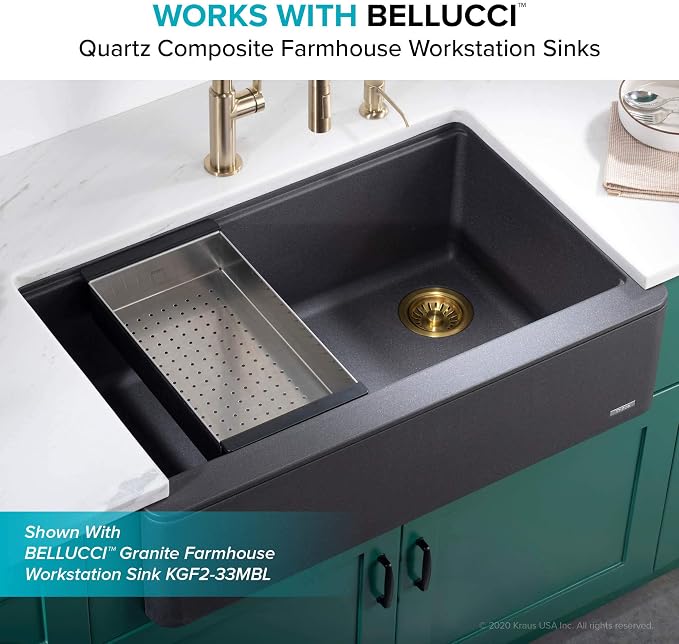 KRAUS Stainless Steel Colander for Workstation Kitchen Sink, CS-6 - Image 11