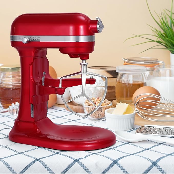 Flat Beater for KitchenAid 7QT Bowl-Lift Stand Mixers | Stainless Steel, Food Grade Replacement Attachment, Dishwasher Safe - Image 2