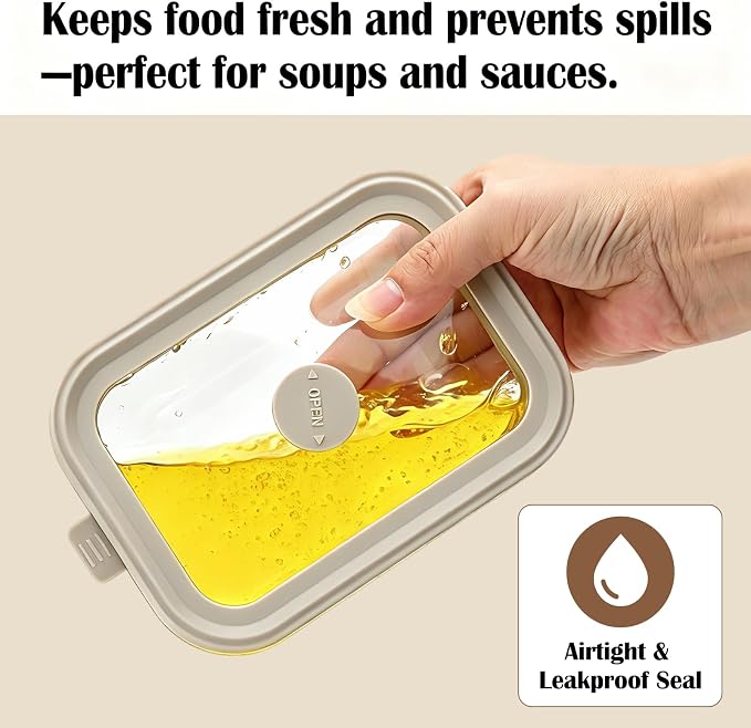 12 oz Small Glass Food Storage Containers with Glass Lids,1.5 Cup Glass Meal Prep Containers, Non Toxic Lunch Containers for Microwave, Oven, Freezer and Dishwasher Safe, 6 Pack - Image 4