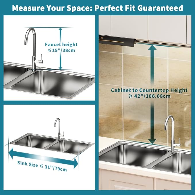 HOWDIA Stainless Steel 2-Tier Over The Sink Dish Drying Rack with Utensil Holder, Large, for Kitchen Counter | Stainless Steel, Cutlery Holder & Chopping Board Rack, for Kitchen Counter - Image 3