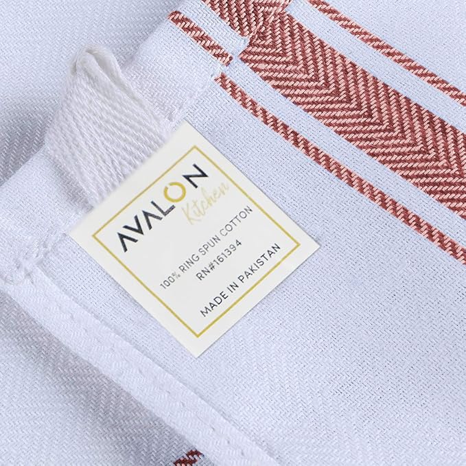 Dish Towels 15 Pack Multi Stripe 100% Cotton Kitchen Towel 15x25 Inch Tea Towels, Dish Cloths for Washing Dishes, Kitchen Rags for Drying Dishes - Image 7