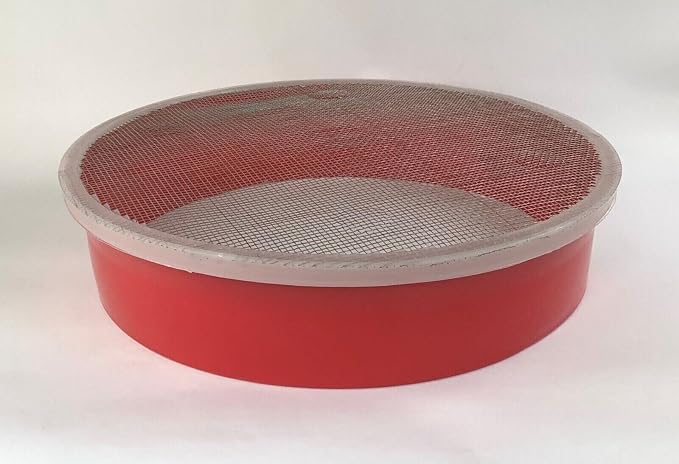 Tredoni 33cm/13" Couscous Sieve Strainer Industrial Size - Plastic Sieve Sifter, Stainless Steel 3mm Mesh, Multicolor - Image 4