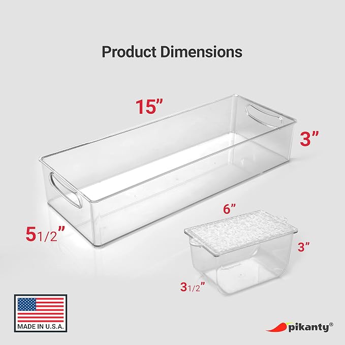 Pikanty Condiment Server Tray with 4 Removable Containers and Lids - Taco Bar, Pizza Bar, Burger Bar, Salad Toppings Organizer with Carry Handles, Dishwasher Safe, Made in USA - Image 5