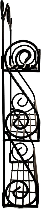 Spectrum Diversified Scroll Wall-Mounted Traditional Spice Rack Organizer for Cabinet & Kitchen, 3-Tier, Beauty & Nail Polish, 43710 - Image 5