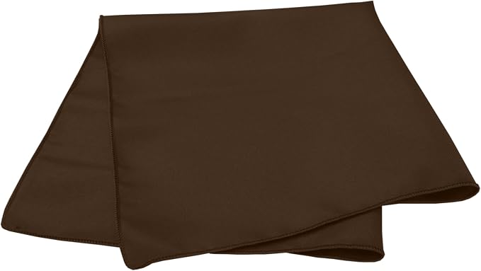 20x20-Inch Polyester Cloth Napkins, Chocolate, Set of 12 - Image 2