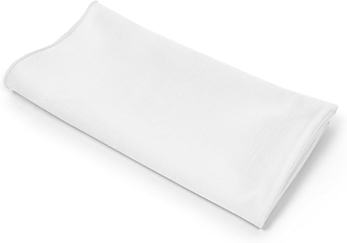 17x17-Inch Shantung Satin Cloth Napkins, White, Set of 120 | Bulk Case of 10 Dozen, Square, 100% Polyester Fabric, Reversible, Faux Dupioni Silk Reverse Side, Machine Washable - Image 9