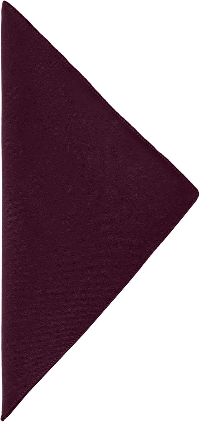17x17-Inch Cotton-Feel Cloth Napkins, Burgundy, Set of 60 | Bulk Case of 5 Dozen, Square, 100% Spun Polyester Fabric, MJS-Spun Construction, Cotton-Like Hand, Machine Washable, Seamless - Image 2