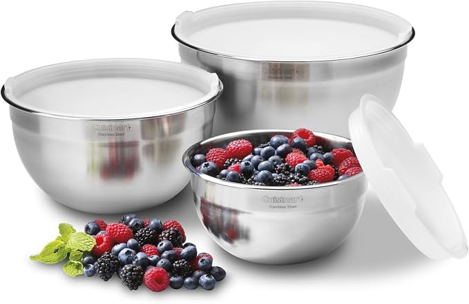 Cuisinart Stainless Steel Mixing Bowl and Measuring Cup Set - Image 3