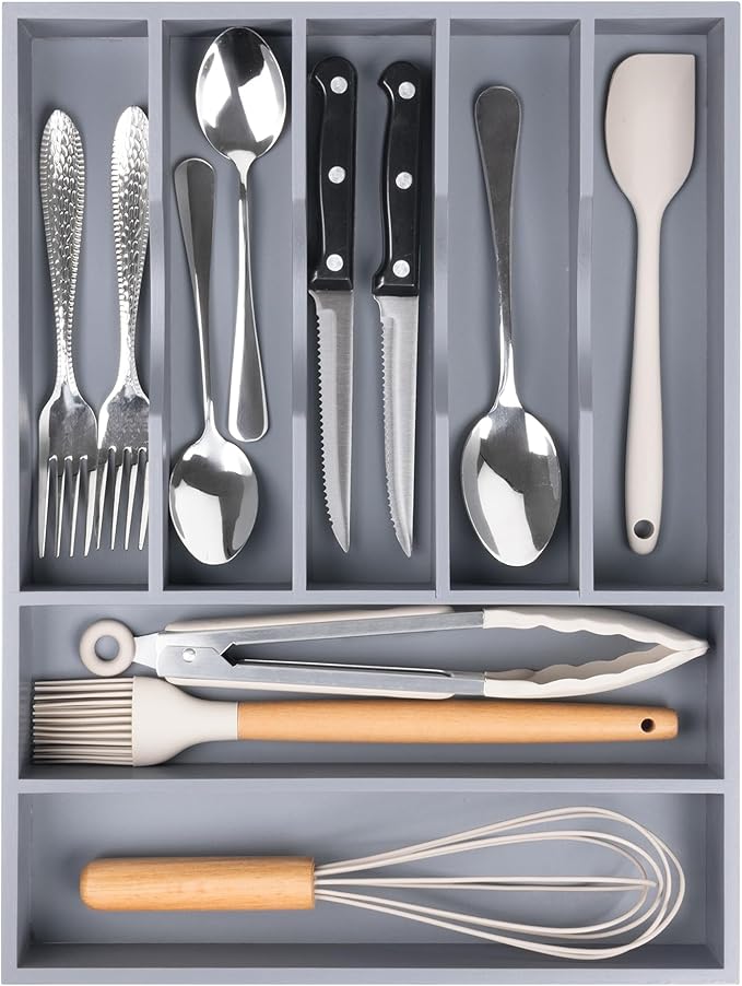 Kitchen Silverware Drawer Organizer and Storage Organizador Small De Cucharas y Tenedores Cubiertos Para Gavetas Cocina Para Gabinete Cajones Cocina Cajones Cocina Para Gabinete Hogar y Cocina Ofertas - Image 8