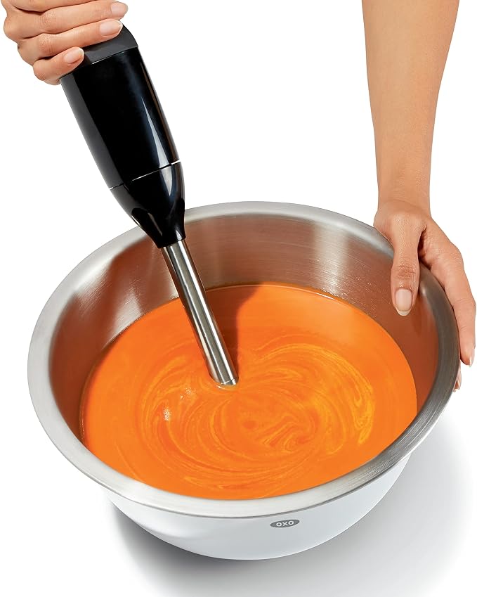 OXO Good Grips Mixing Bowl Set - 3-Piece, Stainless Steel | Nesting Bowls For Baking And Cooking, Non-Slip Base, Dishwasher Safe - Image 7