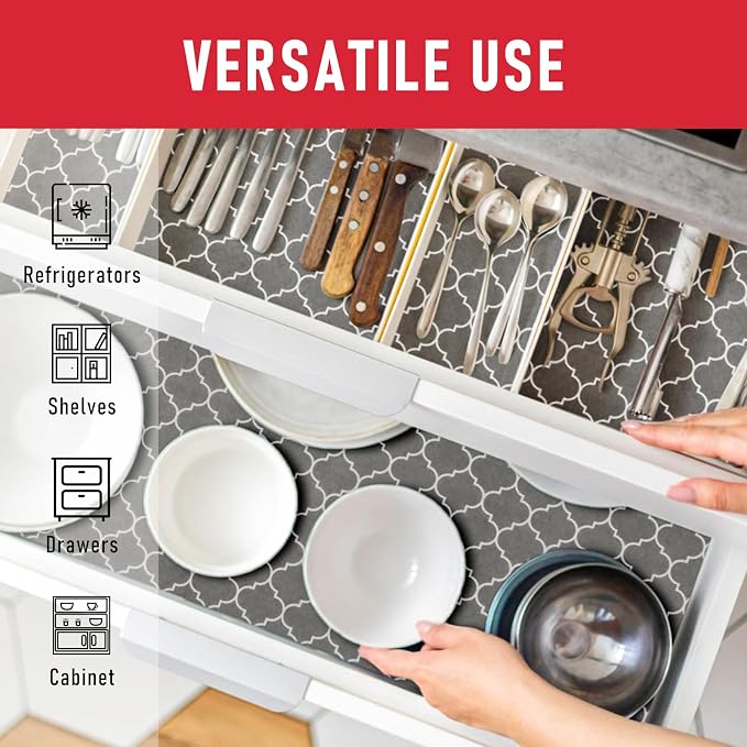 Cooyes 2 in 1 Refrigerator Liners & Fresh mats for Fridge Drawer and Glass Shelves, Absorbent Fridge Liners Washable, BPAfree Cloth Shelf Paper - Keep Produce Fresh Longer - Image 6