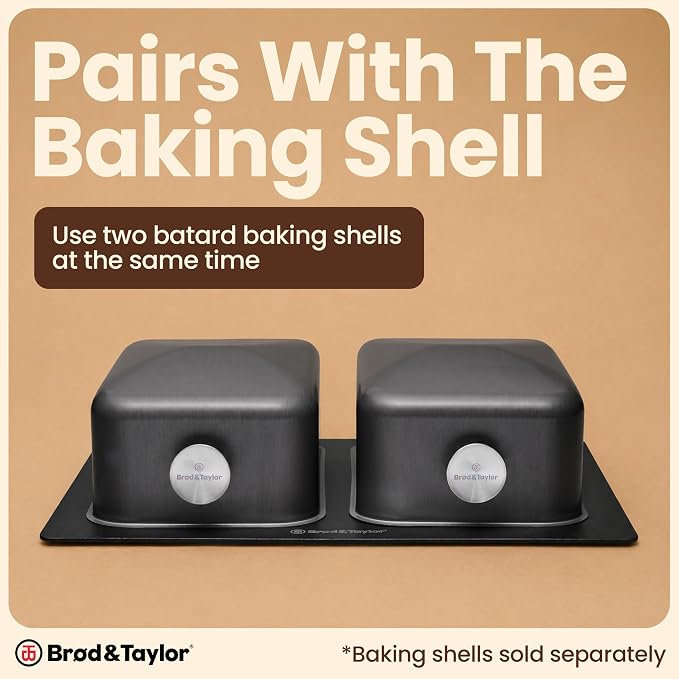 Brod & Taylor Bread Steel Duo, Bake Two Loaves at Once and Pizzas, Fast Preheating, Extra Durable Solid Steel, Pre-Seasoned & Ready For Baking - Image 5