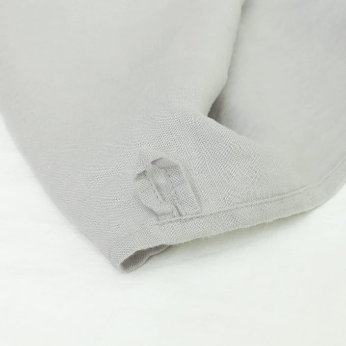 Linen World Linen Kitchen Towels 14 x 28 Inch,Decorative Tea/Kitchen Towels Set of 6,Stone Washed European Flax Dish Towels,Light Grey - Image 2