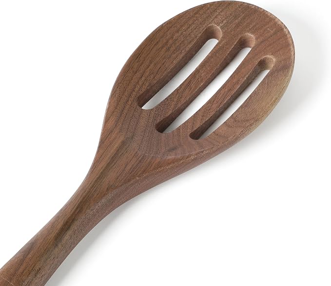 Martha Stewart Bainford 4-Piece Wooden Kitchen Utensil Set, Walnut – Cooking Spoons and Turner Tools for Nonstick Cookware, Heat Resistant, Durable Hardwood - Image 6