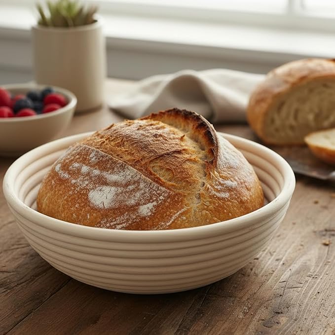 12 Pack 7" Round Banneton Proofing Baskets - Premium Artisan Rattan Bread Proofing Basket Set for Sourdough, Artisan Boules & Dough Rising – Bulk Supply for Home & Bakery - Image 4