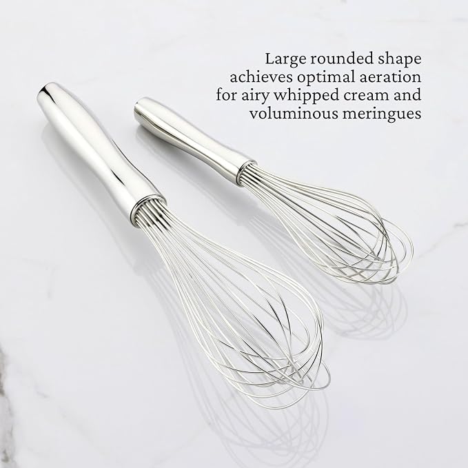 Hestan Provisions Chef's Tool, Balloon Whisk, (12-Inch), Artisan-Polished Stainless Steel - Image 4