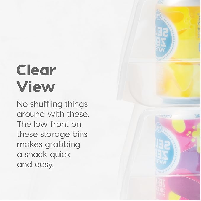 IRIS USA 8-Pack, Large Clear Stackable Storage Bins | Organize snacks, cans, coffee pods, craft supplies, and household essentials with clear visibility and easy access - Image 6