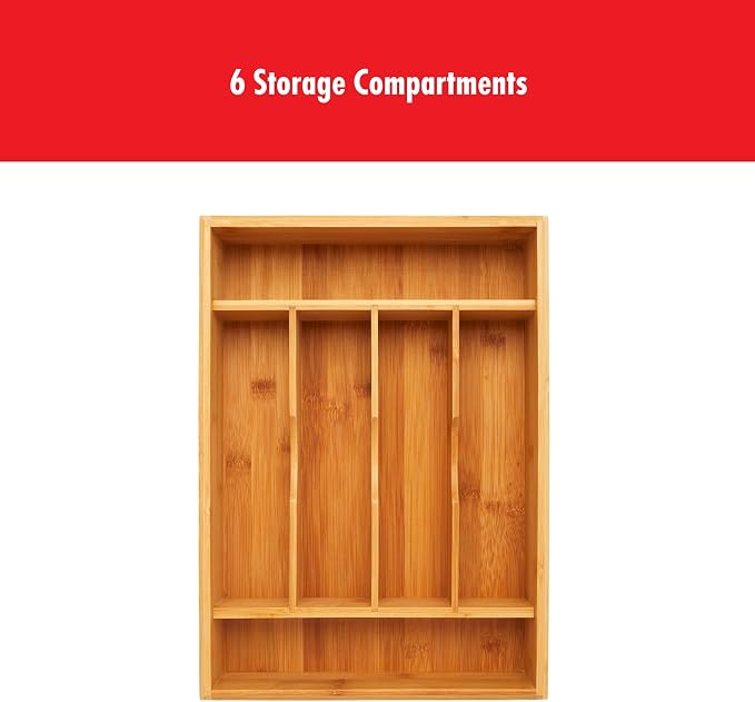 ZWILLING Bamboo Flatware Storage Tray, Kitchen Drawer Organizer for Utensils and Cutlery, Eco-Friendly Bamboo Design - Image 4
