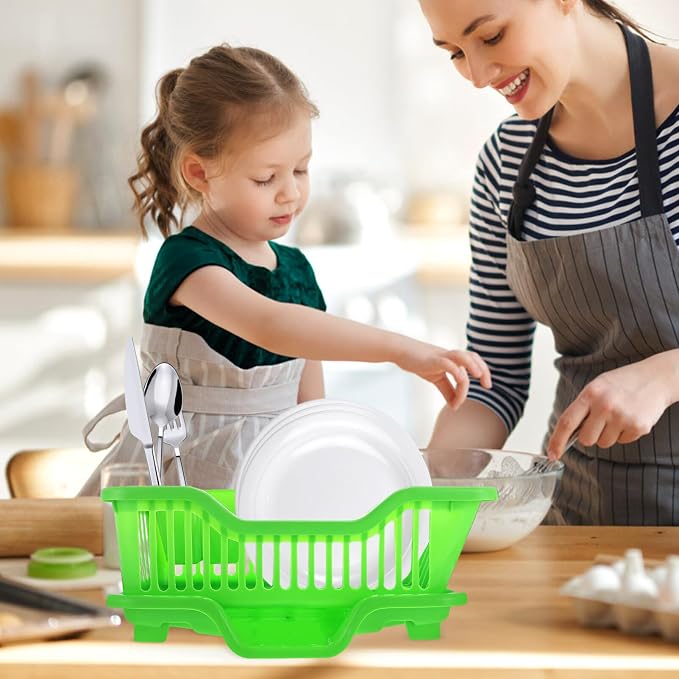 Luxshiny 1set Kitchen Storage Shelf Simple Style Dish Draining Rack Compact Bowl Basket for Drying Tableware Chic Design for Kitchen Counter Easy to Use and Maintain Excellent Workmanship - Image 4