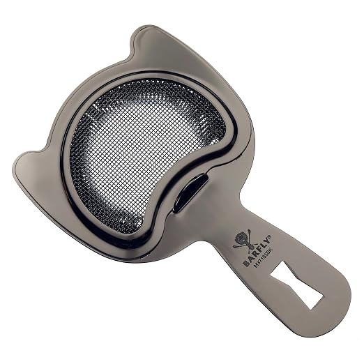 Barfly Fine Mesh Spring Strainer, Black - Image 3