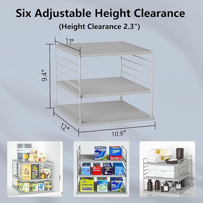 Upgraded Pantry Organizers and Storage - Divided Compartment Holder for Foil and Plastic Wrap - Kitchen Organization for Aluminum Foil, Wraps, Box - Image 3