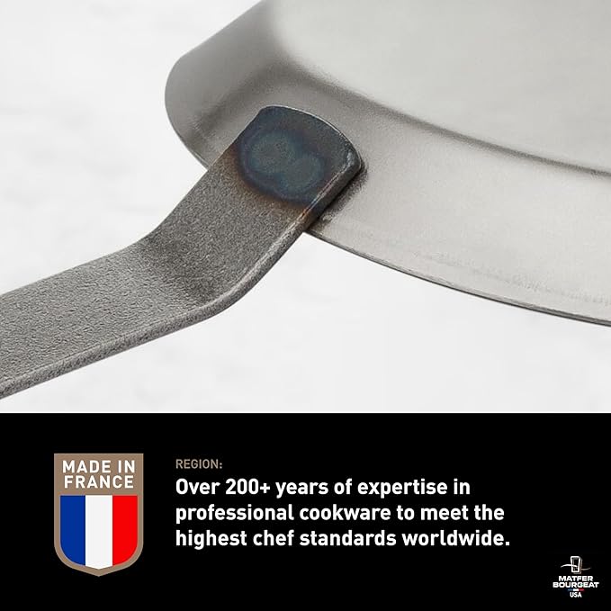 Matfer Bourgeat Black Carbon Steel Crêpe Pan, 9 1/4" - Image 6