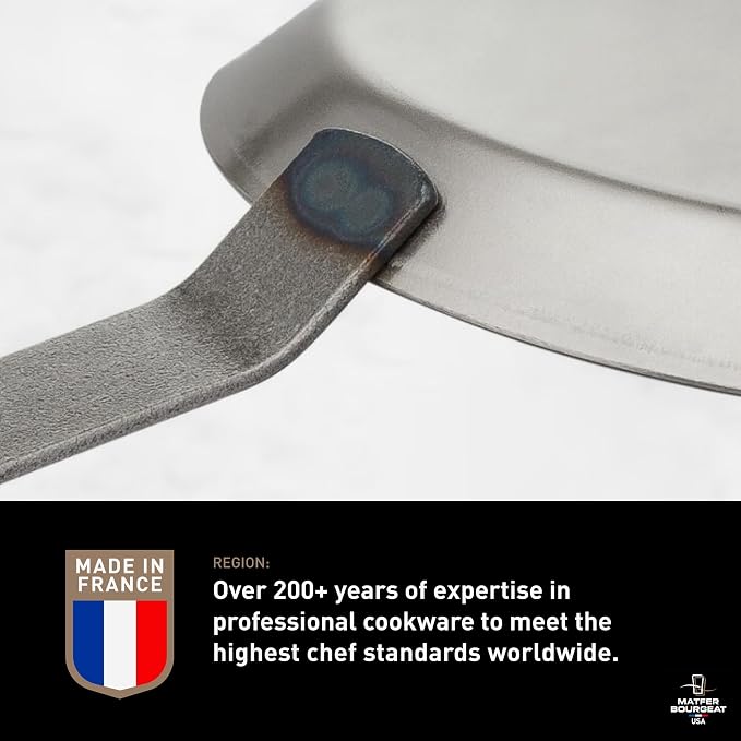 Matfer Bourgeat Black Carbon Steel Crêpe Pan, 7 5/8" - Image 6