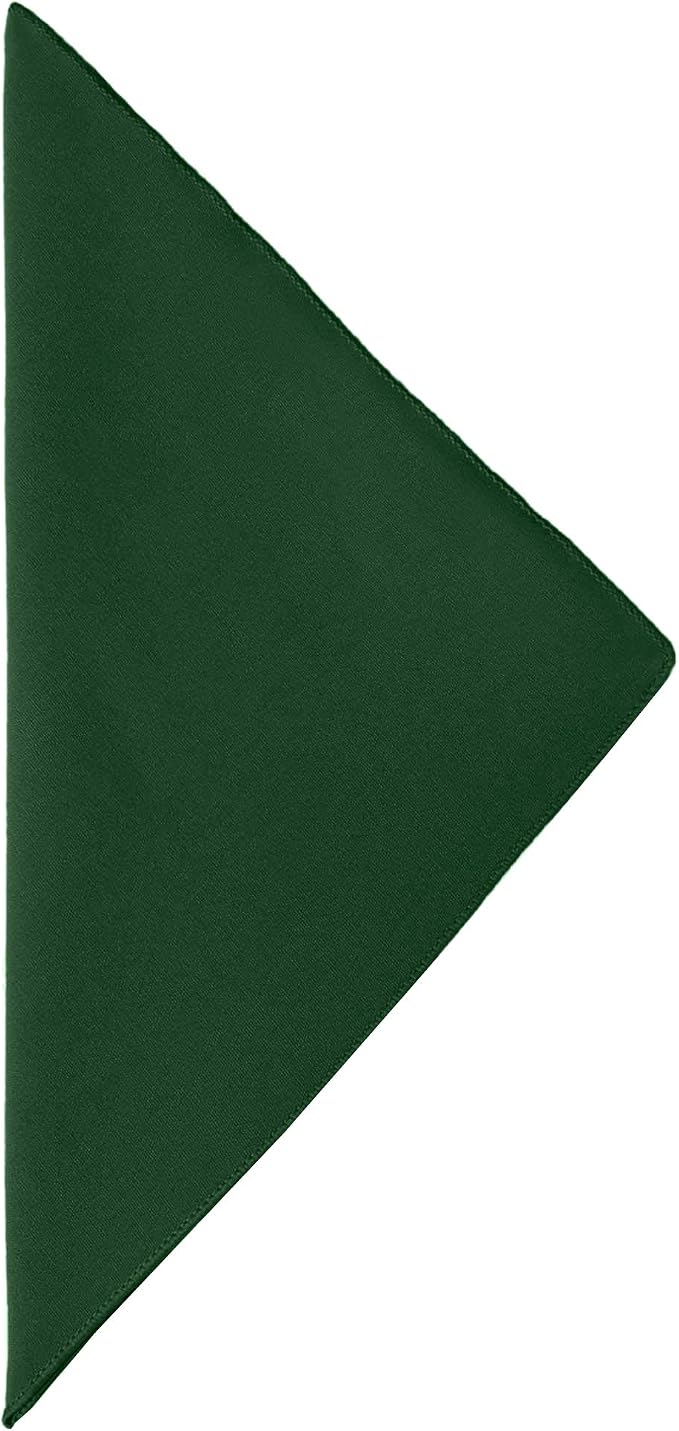 17x17-Inch Cotton-Feel Cloth Napkins, Hunter, Set of 60 - Image 2