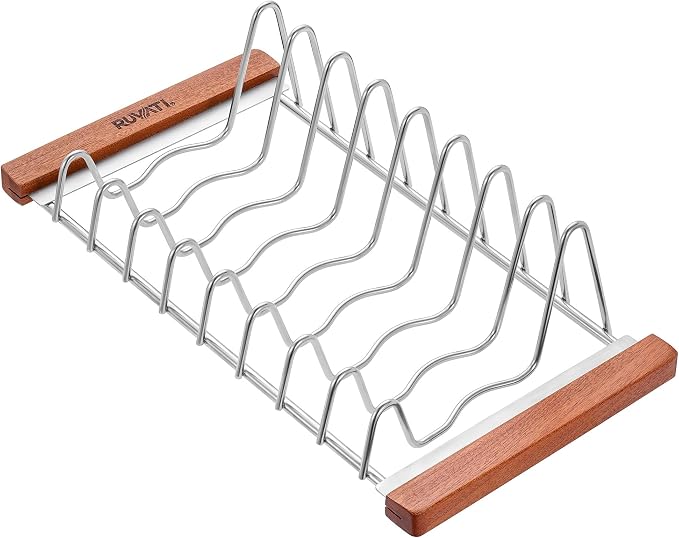 Ruvati LedgeFit Dish Drying Rack Drainer Plate Cup Holder Workstation Sink Top Sliding Accessory Stainless Steel - RVA1545 by Unknown